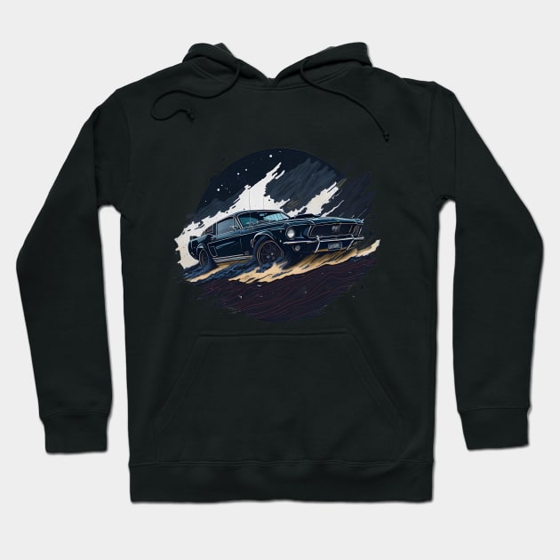 Vintage Mustang Hoodie by Fanbros_art